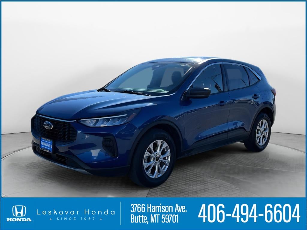 2023 Ford Escape Active in Atlas Blue Metallic — front three-quarter view