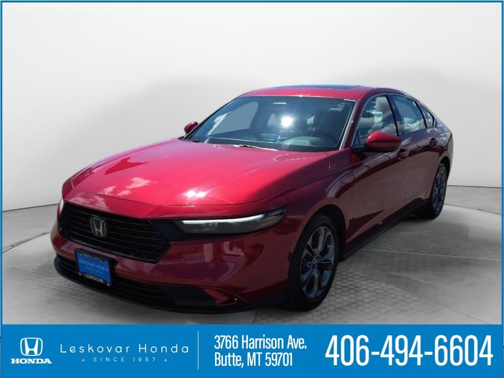 2024 Honda Accord EX in Radiant Red Metallic — front three-quarter view