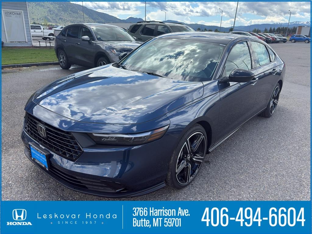 2026 Honda Accord SE in Canyon River Blue Metallic — front three-quarter view