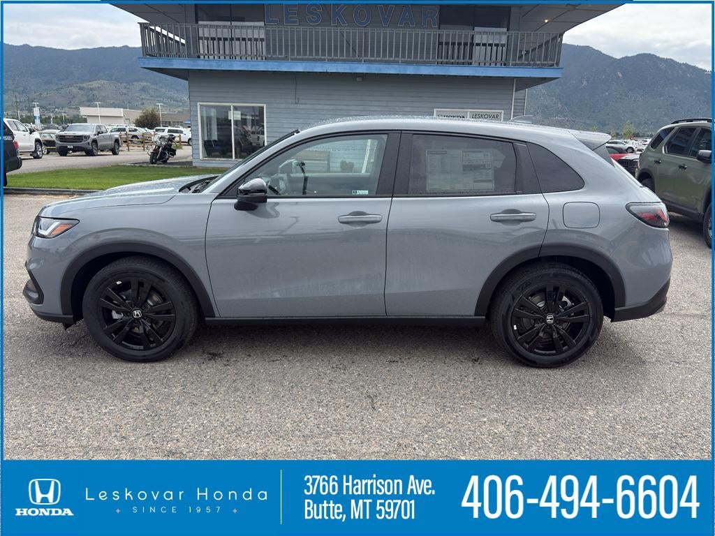 2027 Honda HR-V Sport in Urban Gray Pearl — front three-quarter view