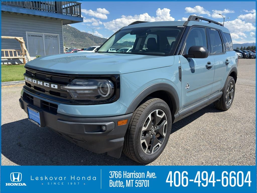 2023 Ford Bronco Sport Outer Banks in Area 51 — front three-quarter view