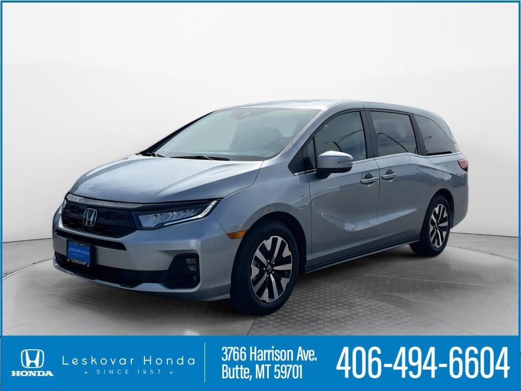 2026 Honda Odyssey EX-L in Solar Silver Metallic — front three-quarter view