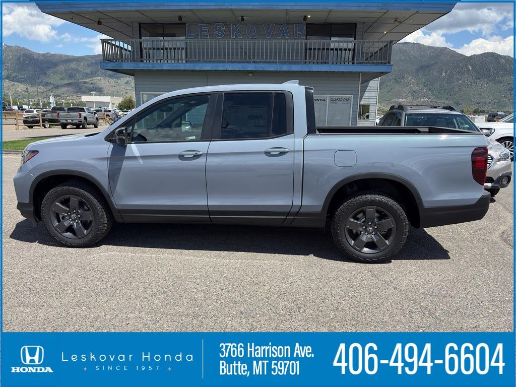 2026 Honda Ridgeline TrailSport in Sonic Gray Pearl — front three-quarter view